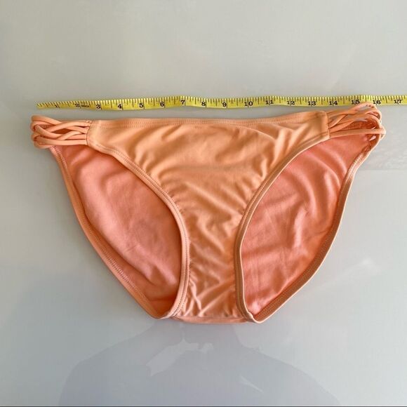 Peach Braided Strap Bikini Bottom - Picture 4 of 5